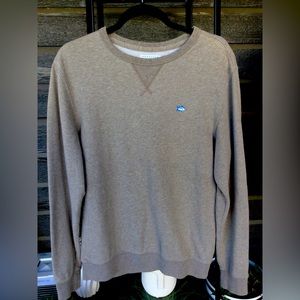 Southern Tide Upper Deck Heathered Brown Pullover S